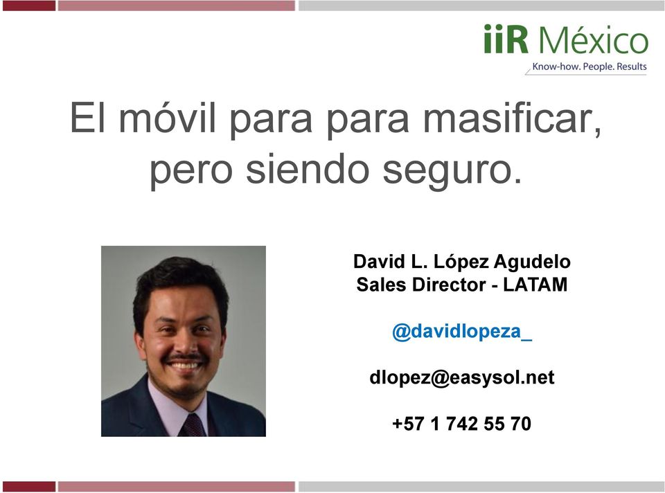 López Agudelo Sales Director -