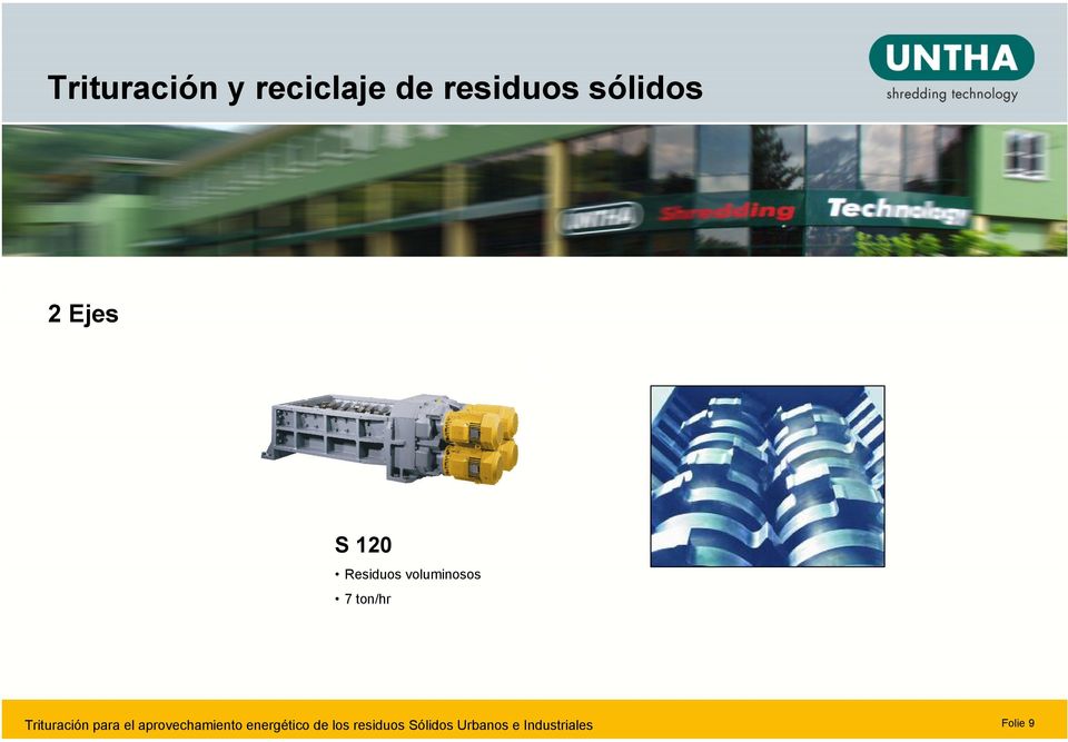 Ejes S 120 Residuos