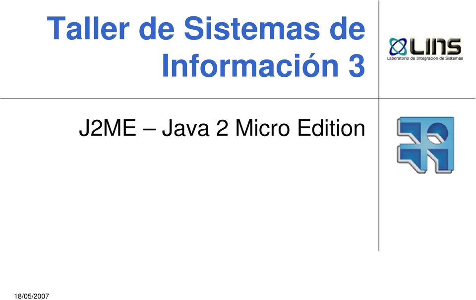Infrmación 3 J2ME
