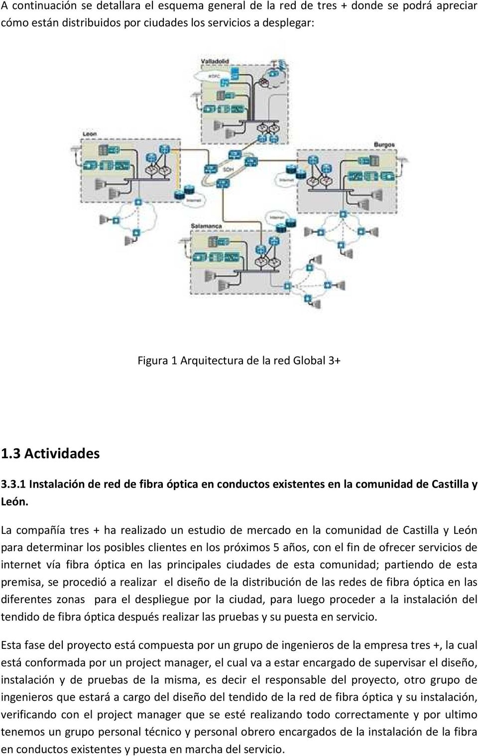 La compañía tres + ha realizado un estudio de mercado en la comunidad de Castilla y León para determinar los posibles clientes en los próximos 5 años, con el fin de ofrecer servicios de internet vía
