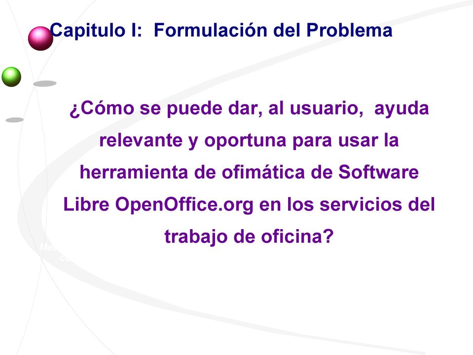 herramienta de ofimática de Software Libre OpenOffice.