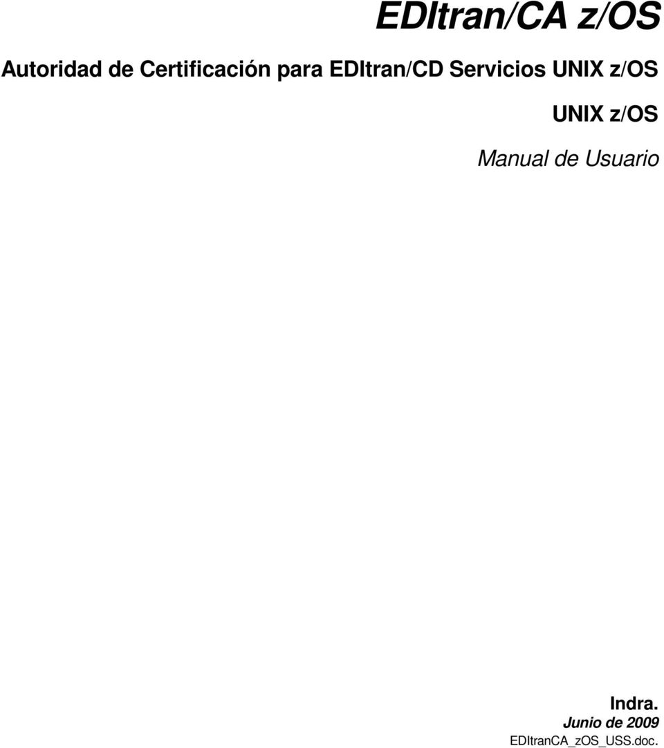 Servicios UNIX z/os UNIX z/os Manual