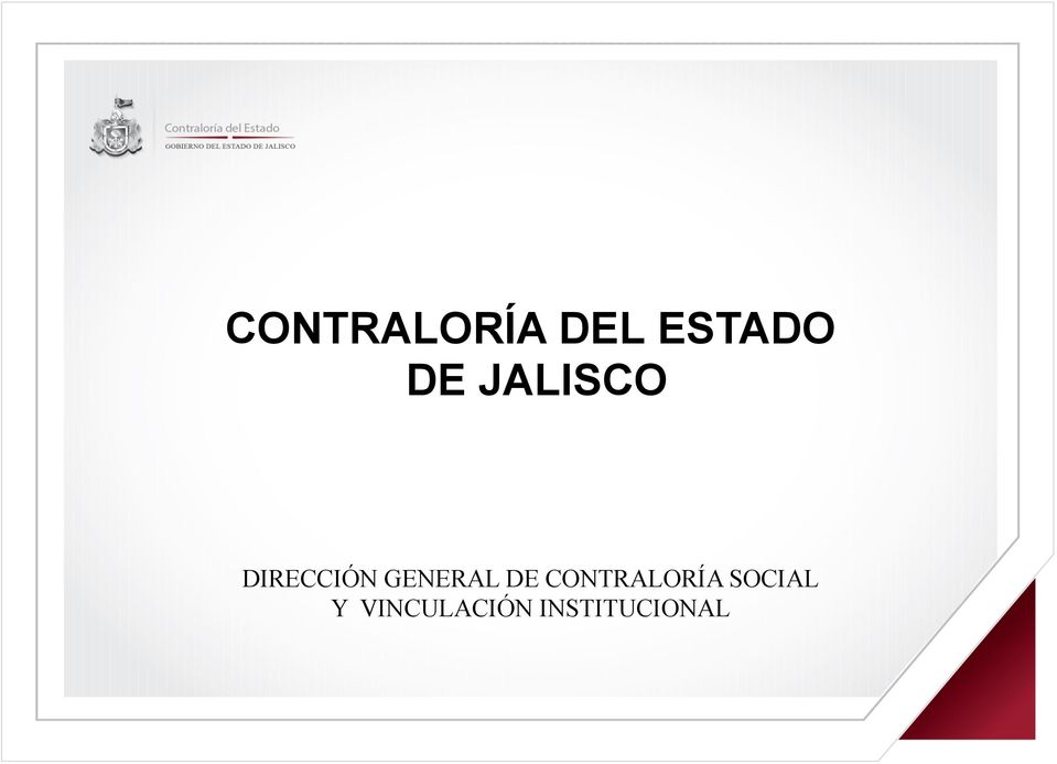 DE CONTRALORÍA SOCIAL Y