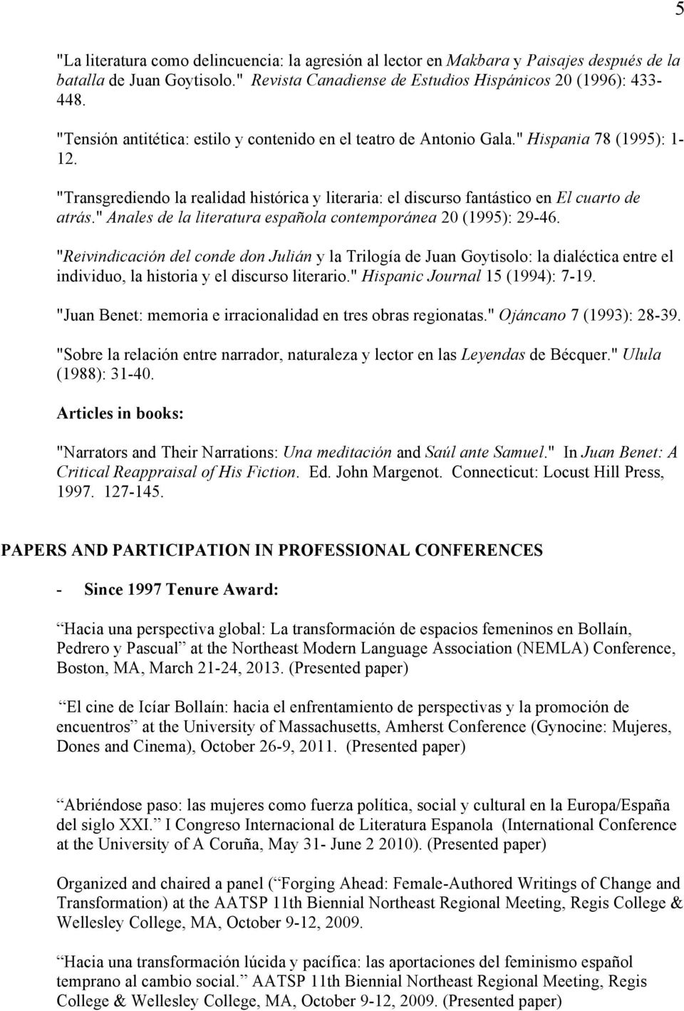 " Anales de la literatura española contemporánea 20 (1995): 29-46.