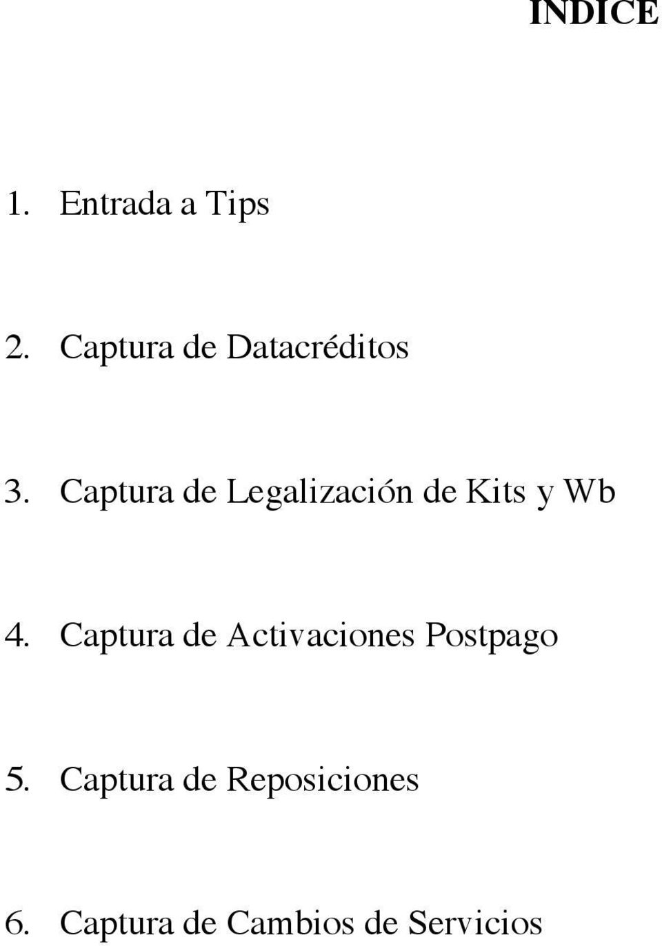 Captura de Legalización de Kits y Wb 4.