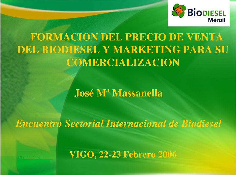 COMERCIALIZACION José Mª Massanella