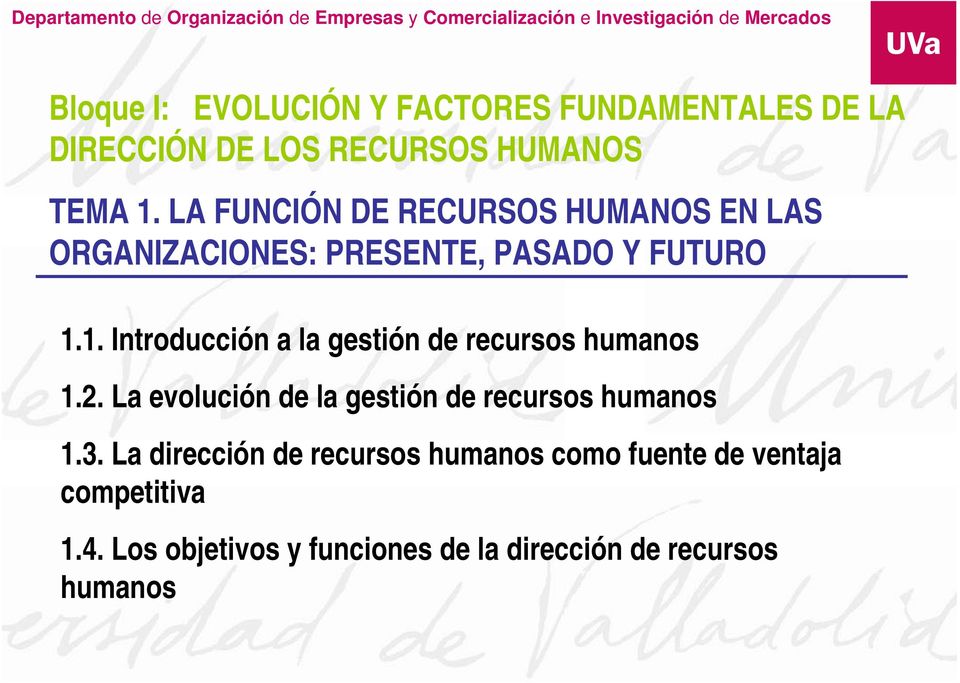 1. Introducción a la gestión de recursos humanos 1.2. La evolución de la gestión de recursos humanos 1.