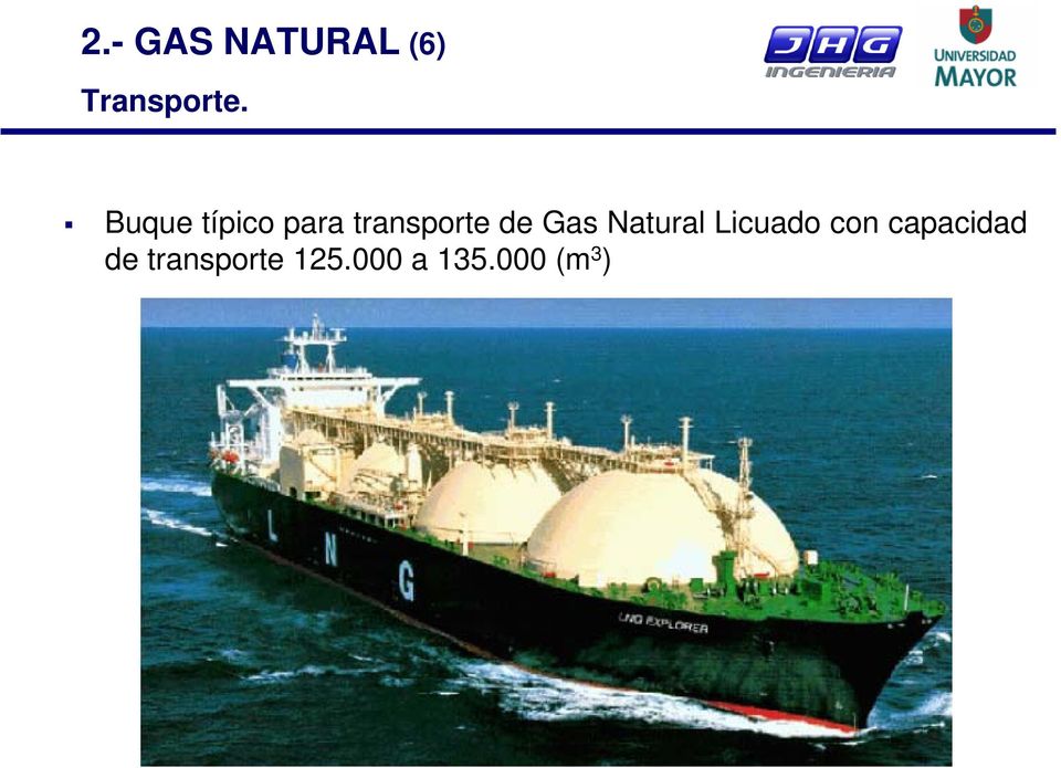 Gas Natural Licuado con capacidad