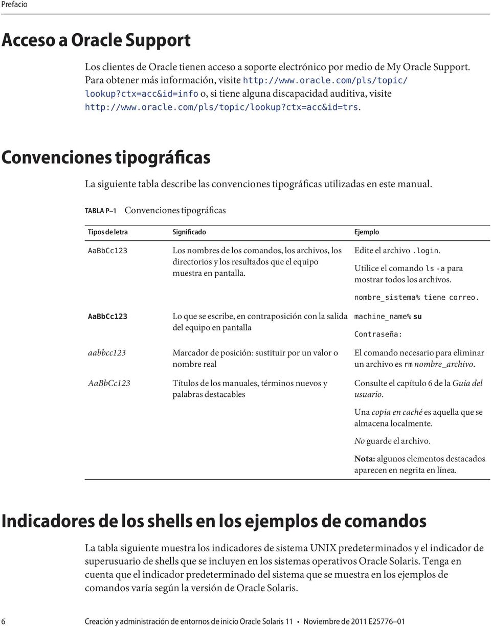 Convenciones tipográficas La siguiente tabla describe las convenciones tipográficas utilizadas en este manual.