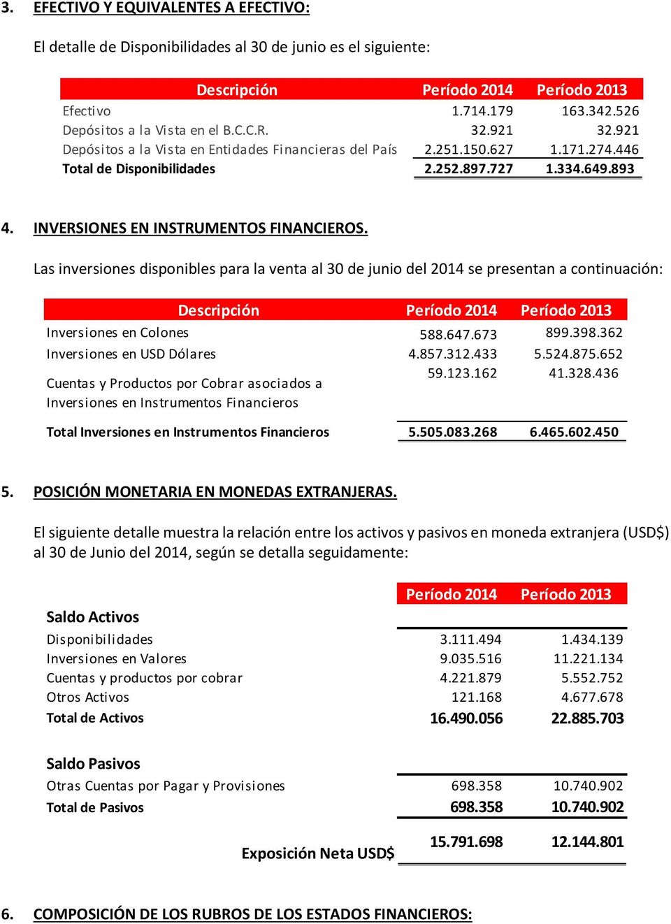 INVERSIONES EN INSTRUMENTOS FINANCIEROS.