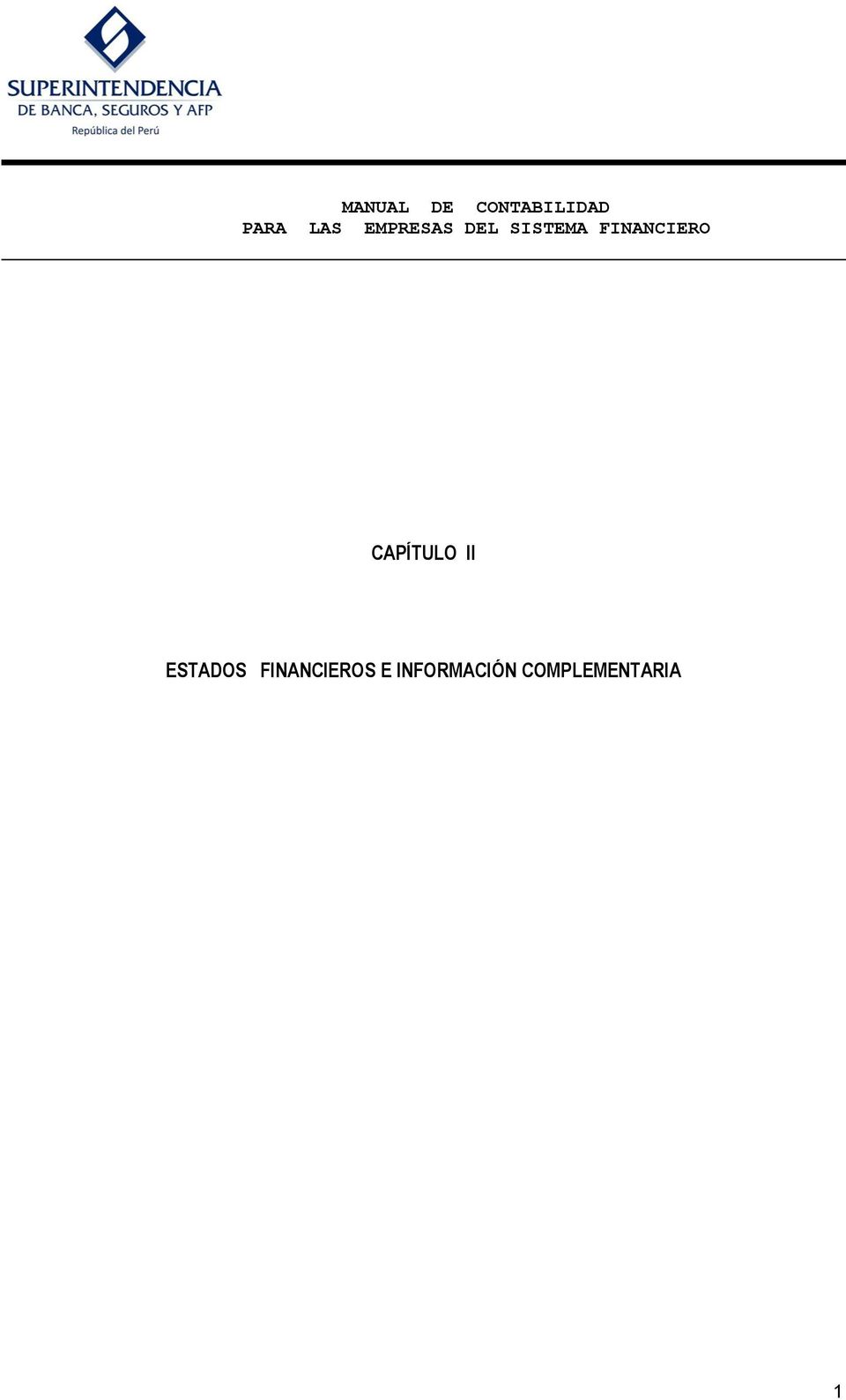 CAPÍTULO II ESTADOS FINANCIEROS
