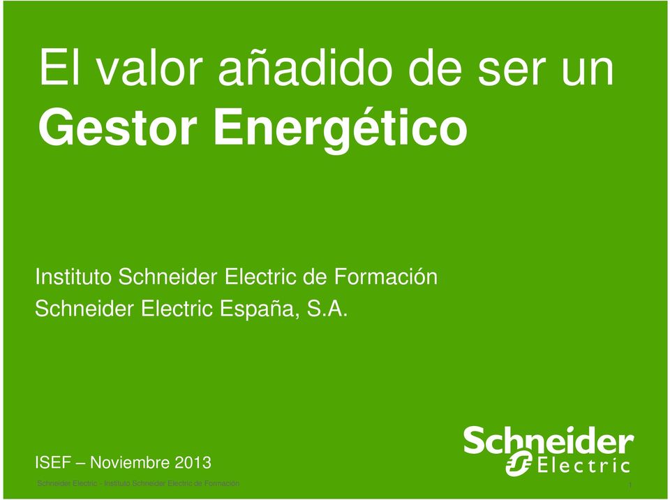 Schneider Electric España, S.A.