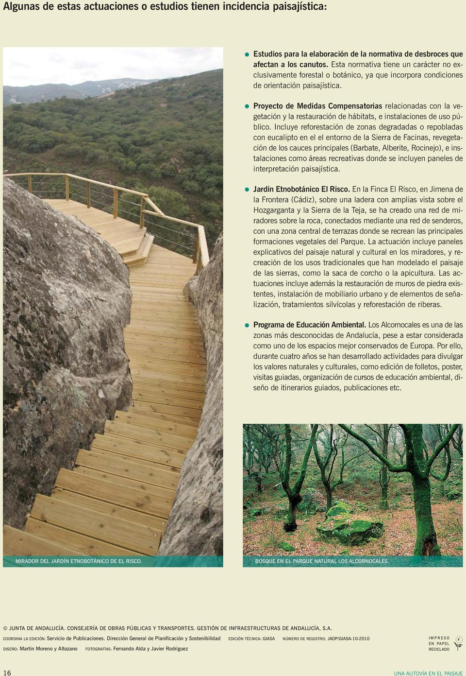 Proyecto de Medidas Compensatorias relacionadas con la vegetación y la restauración de hábitats, e instalaciones de uso público.