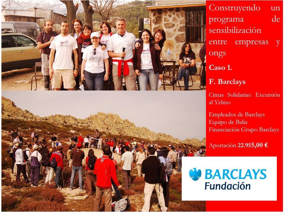 Barclays Cimas Solidarias: Excursión al Yelmo