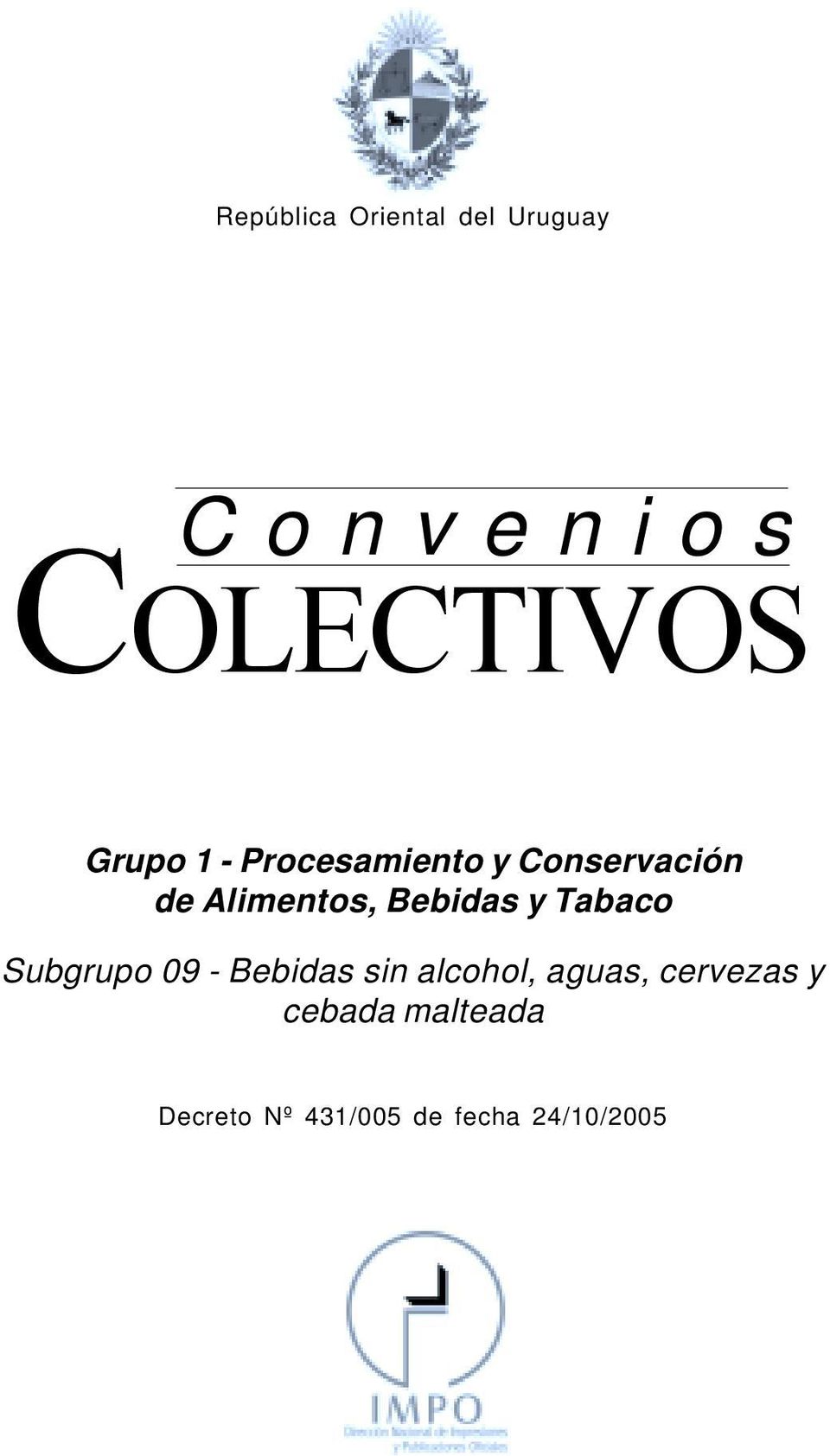 Procesamiento y Conservación de Alimentos, Bebidas y Tabaco Subgrupo 09 -