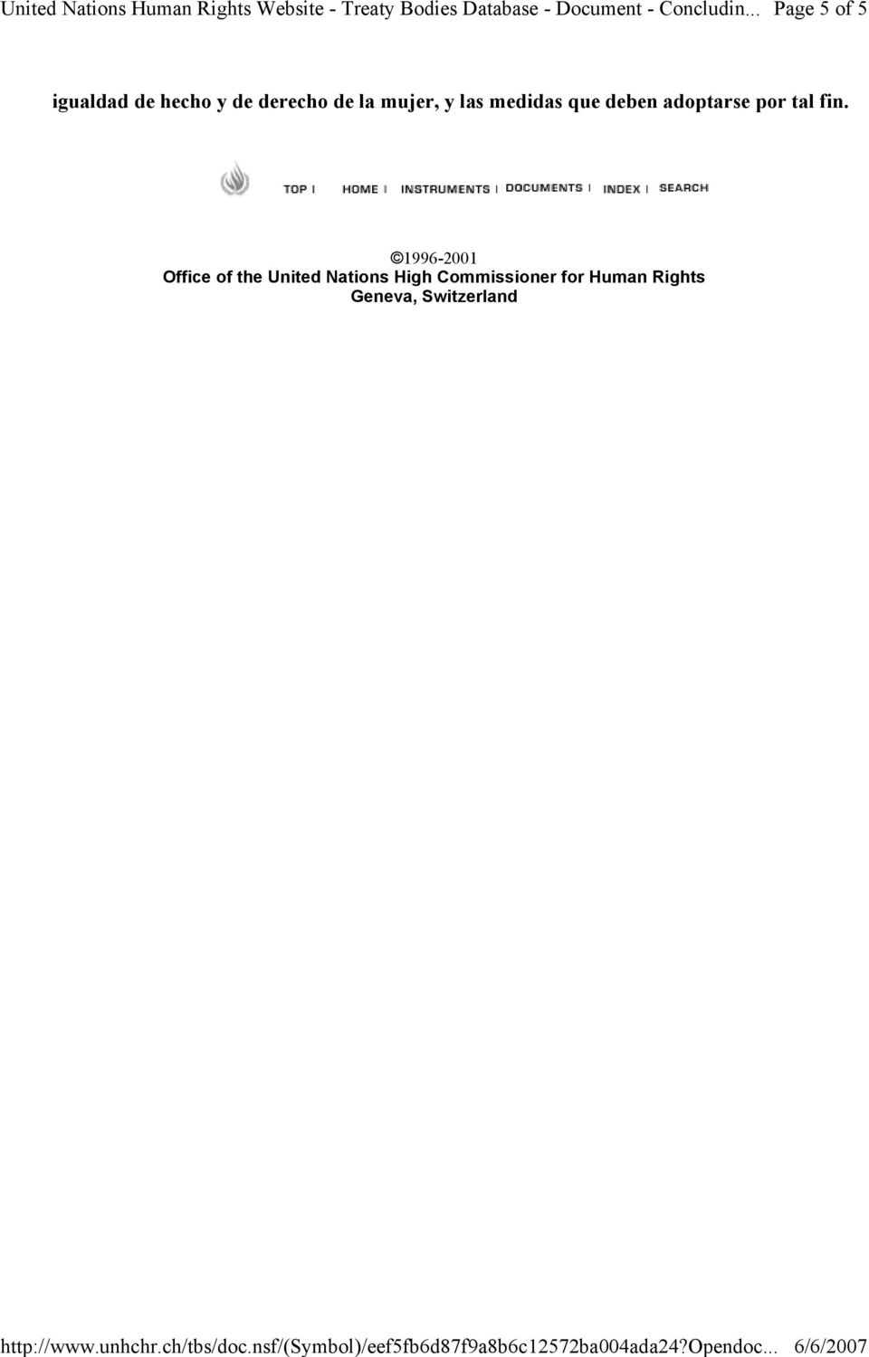 fin. 1996-2001 Office of the United Nations High