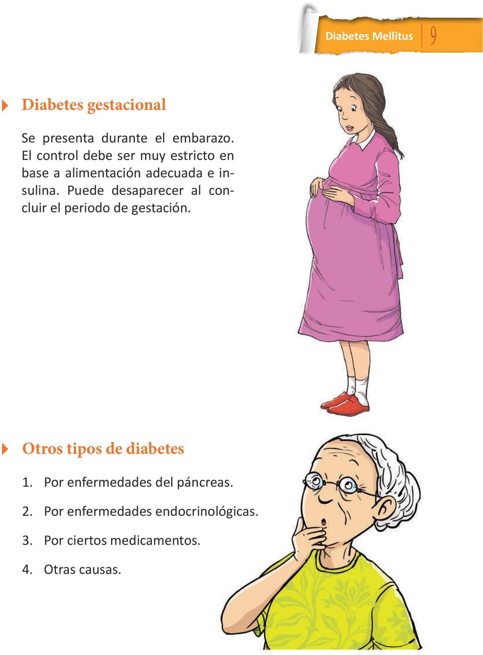 Puede desaparecer al concluir el periodo de gestación. Otros tipos de diabetes 1.