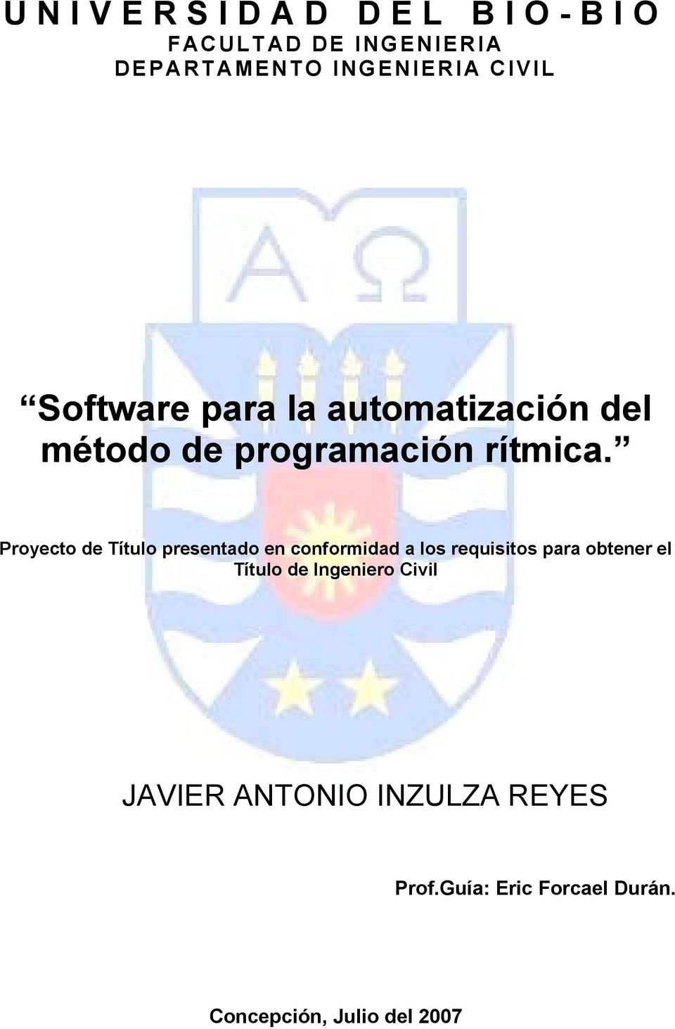 Software Para La Automatizacion Del Metodo De Programacion Ritmica