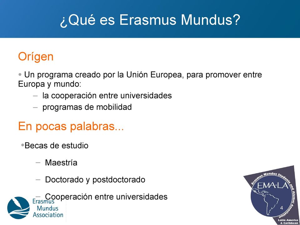 Europa y mundo: la cooperación entre universidades programas de