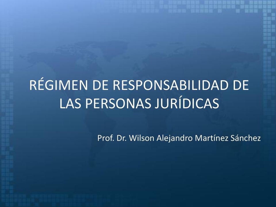 PERSONAS JURÍDICAS Prof.