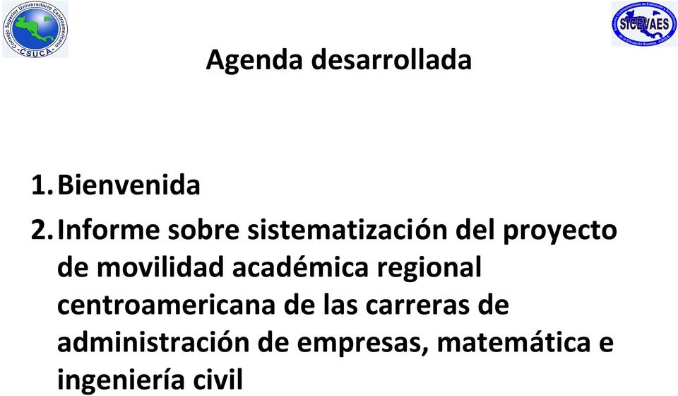 movilidad académica regional centroamericana de