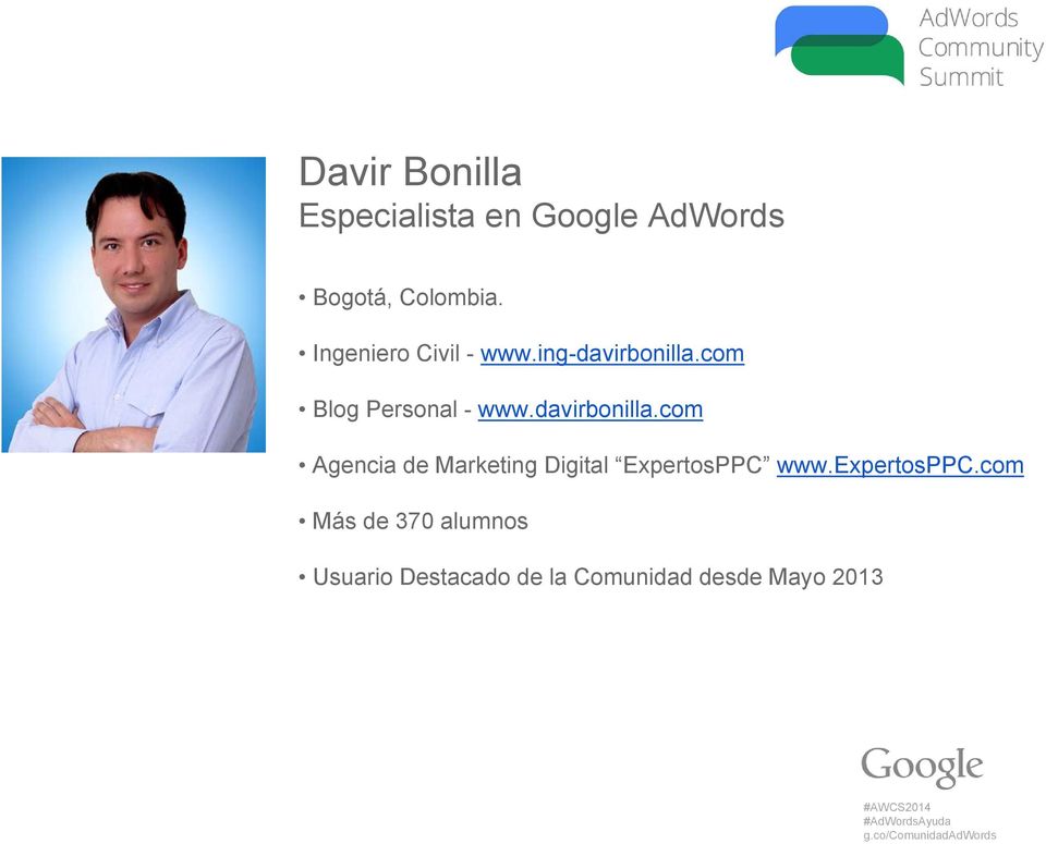 davirbonilla.com Agencia de Marketing Digital ExpertosPPC www.