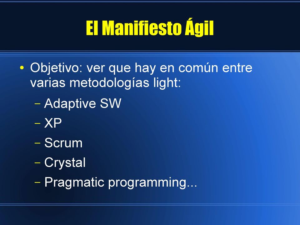 metodologías light: Adaptive SW
