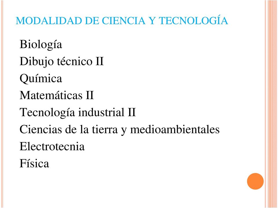 Tecnología industrial II Ciencias de la