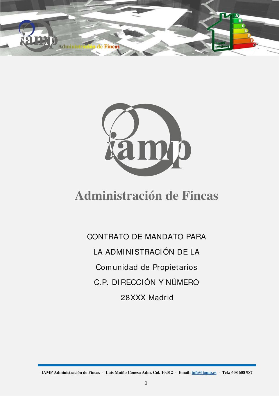Madrid IAMP Administración de Fincas - Luis Muiño