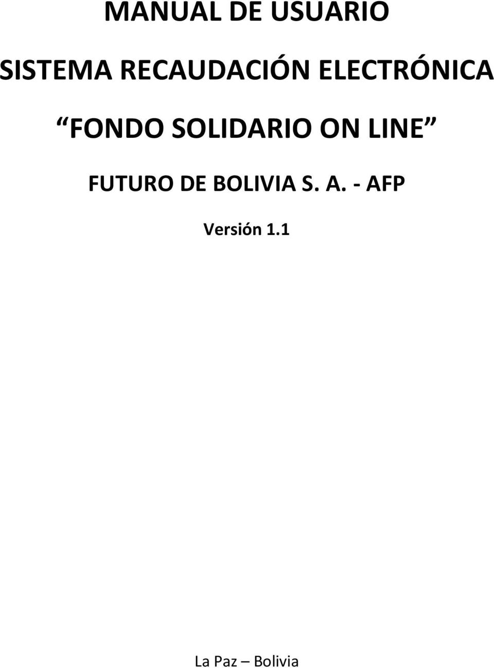 SOLIDARIO ON LINE FUTURO DE