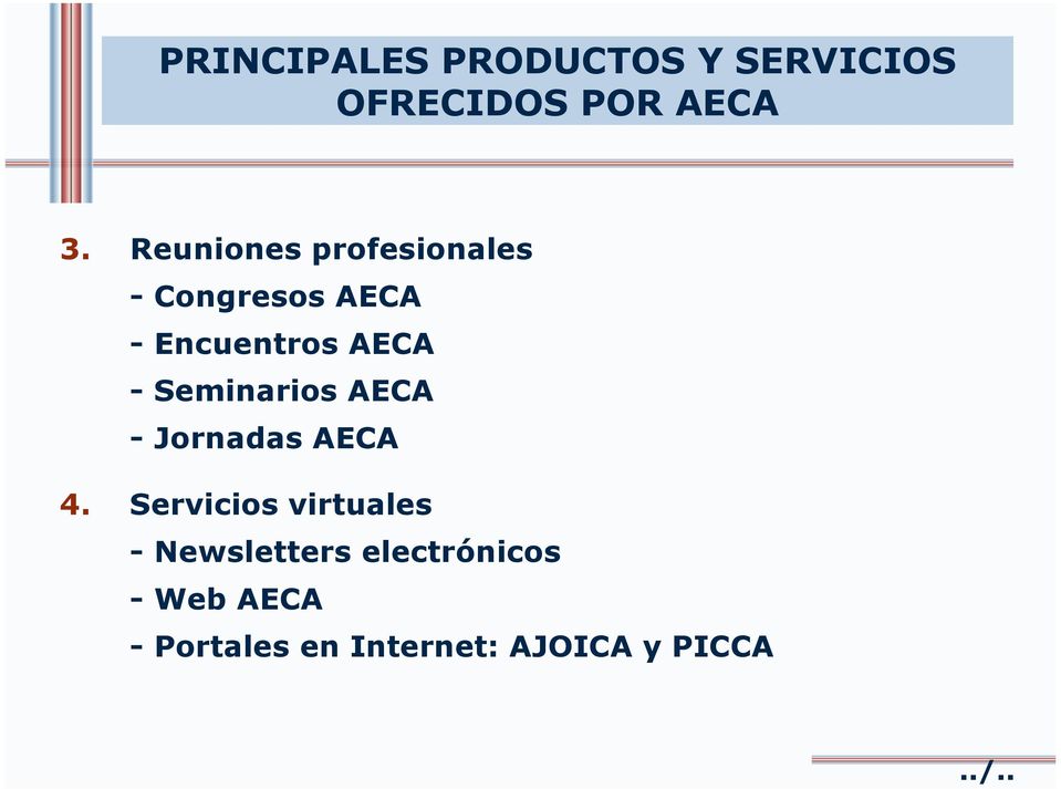 Seminarios AECA - Jornadas AECA 4.