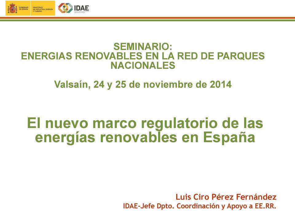 marco regulatorio de las energías renovables en España