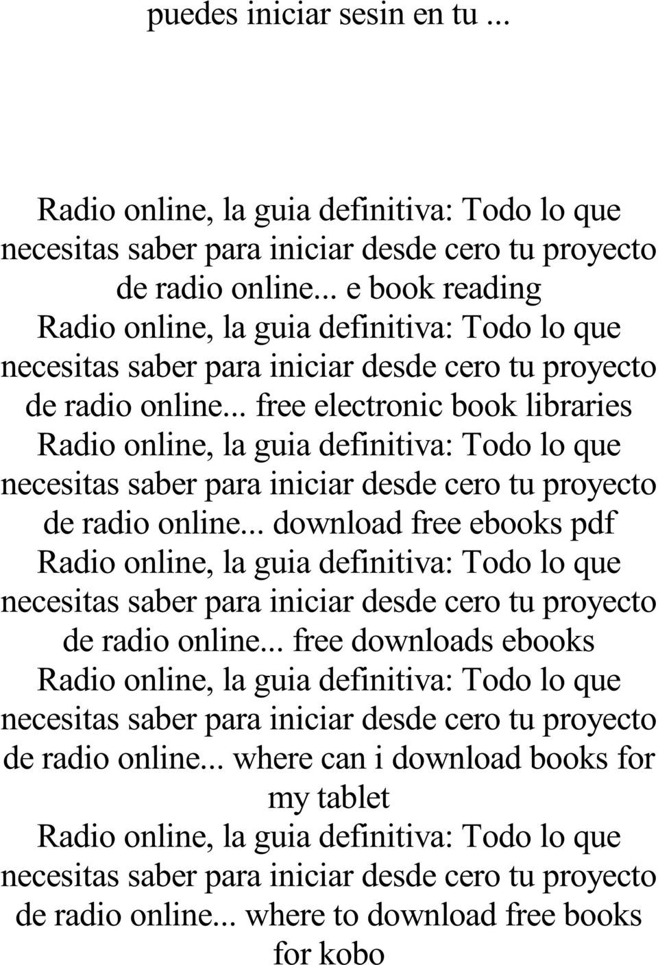 .. download free ebooks pdf de radio online.