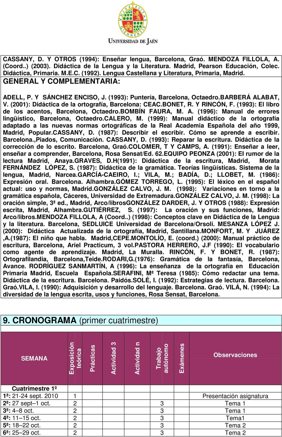 (2001): Didáctica de la ortografía, Barcelona: CEAC.BONET, R. Y RINCÓN, F. (1993): El libro de los acentos, Barcelona, Octaedro.BOMBÍN FAURA, M. A.