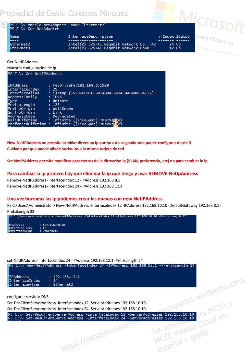 REMOVE-NetIpAddress Remove-NetIPAddress -InterfaceIndex 12 