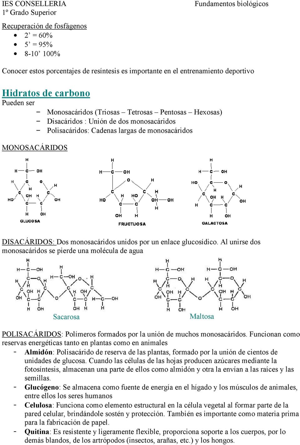 Al unirse dos monosacáridos se pierde una molécula de agua Sacarosa Maltosa POLISACÁRIDOS: Polímeros formados por la unión de muchos monosacáridos.