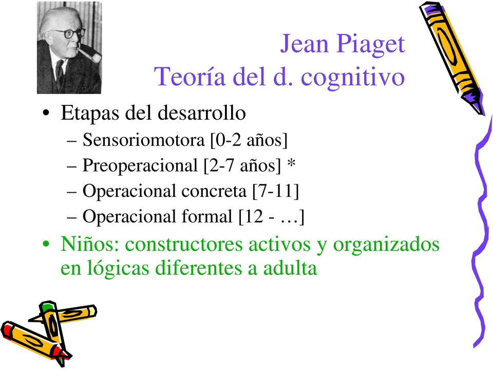 Jean Piaget Teoría del d.