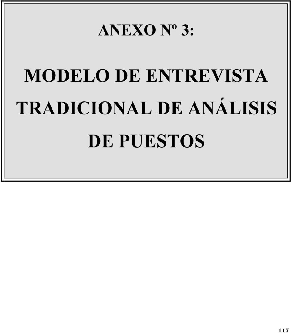 ANEXO Nº 3: MODELO DE ENTREVISTA TRADICIONAL DE ANÁLISIS DE PUESTOS - PDF  Free Download
