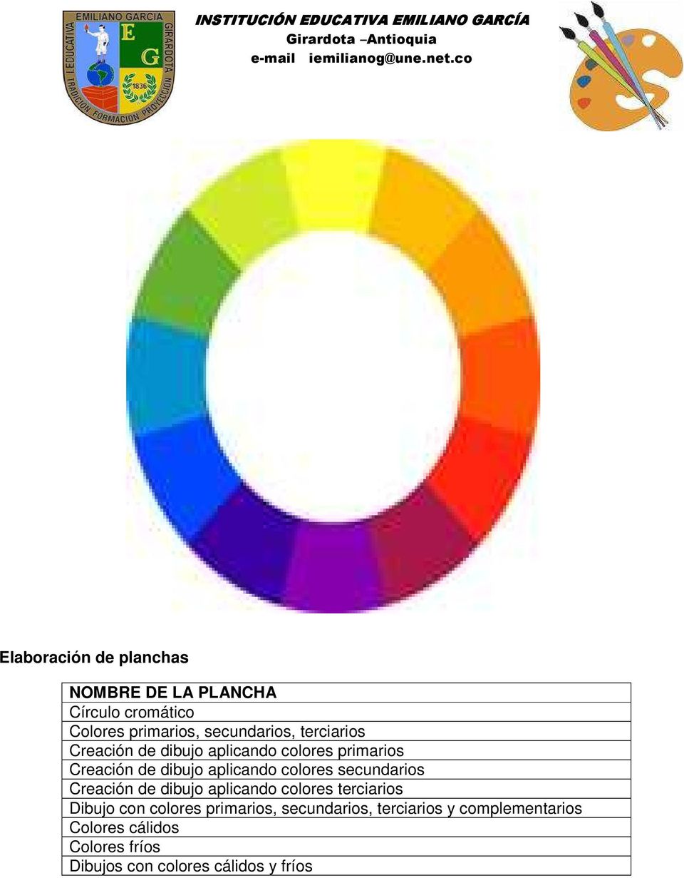 secundarios Creación de dibujo aplicando colores terciarios Dibujo con colores primarios,