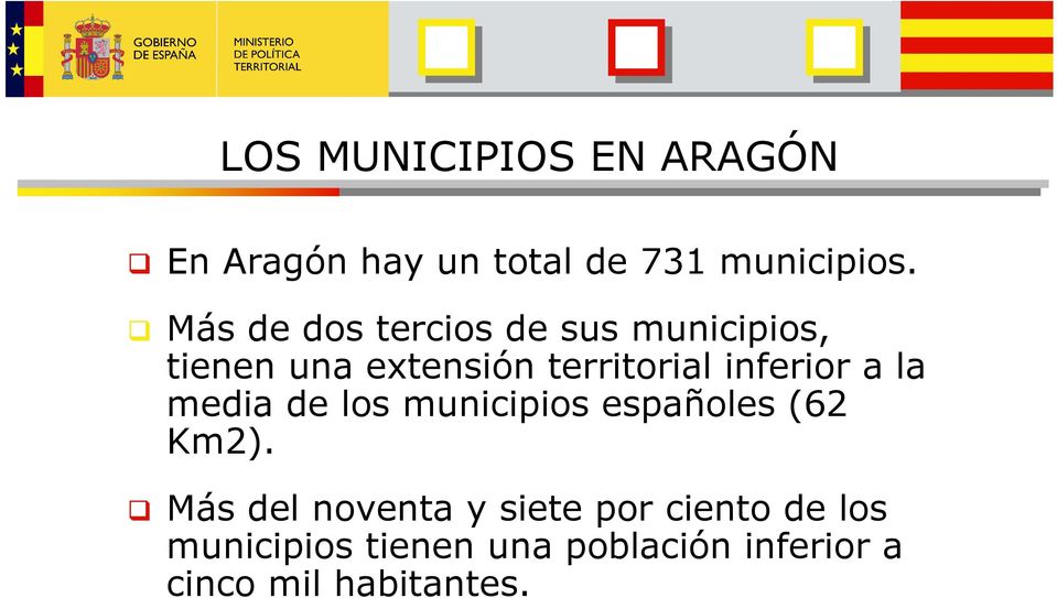 inferior a la media de los municipios españoles (6 Km).