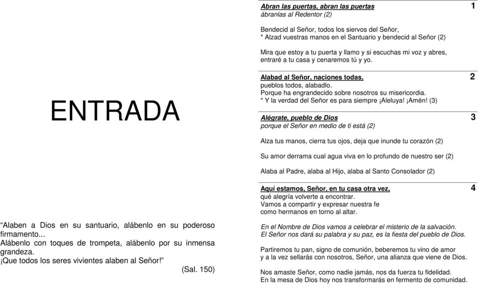 ENTRADA. Abran las puertas, abran las puertas 1 ábranlas al Redentor (2) -  PDF Free Download
