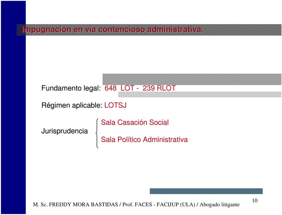 Fundamento legal: 648 LOT - 239 RLOT Régimen