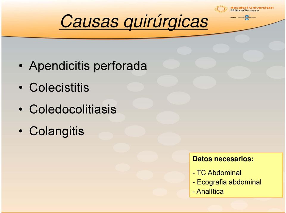 Coledocolitiasis Colangitis Datos