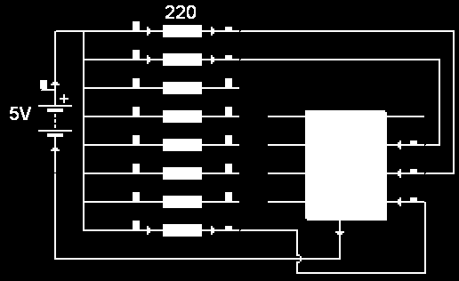 DISPLAY DE SIETE SEGMENTOS SALIDAS LUMINOSAS Un display de siete segmentos es un componente compuesto por siete diodos LED dispuestos formando un ocho.