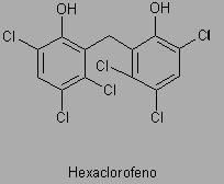 Agentes que dañan las membranas COMPUESTOS FENÓLICOS DIFENILOS HALOGENADOS El hexaclorofeno (hexacloro-ortodifenilmetano) es bacteriostático a bajas