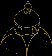 LA CÚPULA En la cúpula, la bóveda semiesférica descansa sobre un anillo que carga por lo general en las claves de cuatro arcos.