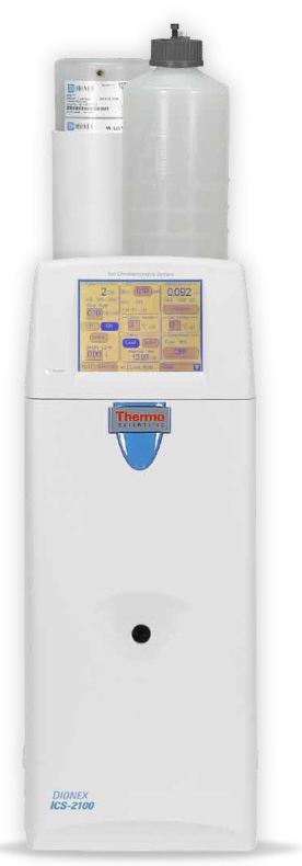 ICS-2100 Cromatógrafo con generador de eluyentes El ICS-2100 es el primer sistema Reagent-Free TM completamente integrado con el sistema electrolítico (RFIC-ESP TM ) de preparación de muestras,