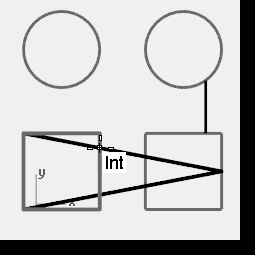 4 MODELAR CON PRECISIÓN Utilización de las referencias a objetos Int y Tan: 1 En la barra de herramientas RefObj, active la casilla Int y Tan; desactive Cerca y Perp.