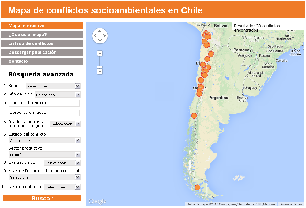 Empoderamiento social y comunitario 33 Conflictos socioambientales relacionados a Minería 40