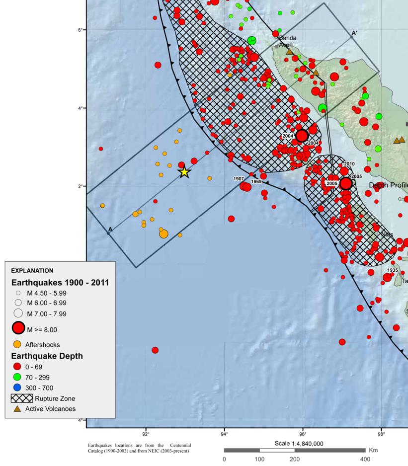 Grandes terremotos de desgarre son poco comunes, pero ocurren. Desde que el terremoto M9.